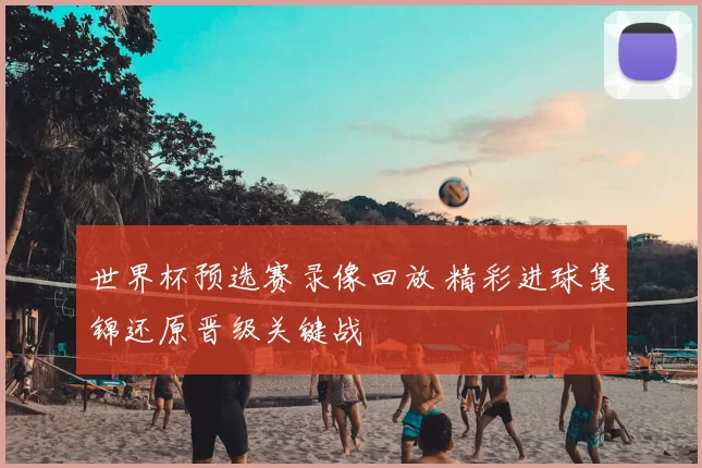 世界杯预选赛录像回放 精彩进球集锦还原晋级关键战